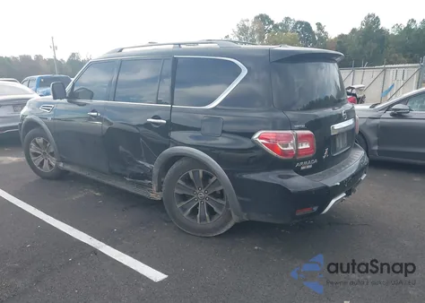 2017 Nissan Armada Platinum from USA, damaged, VIN JN8AY2NF0H9302969